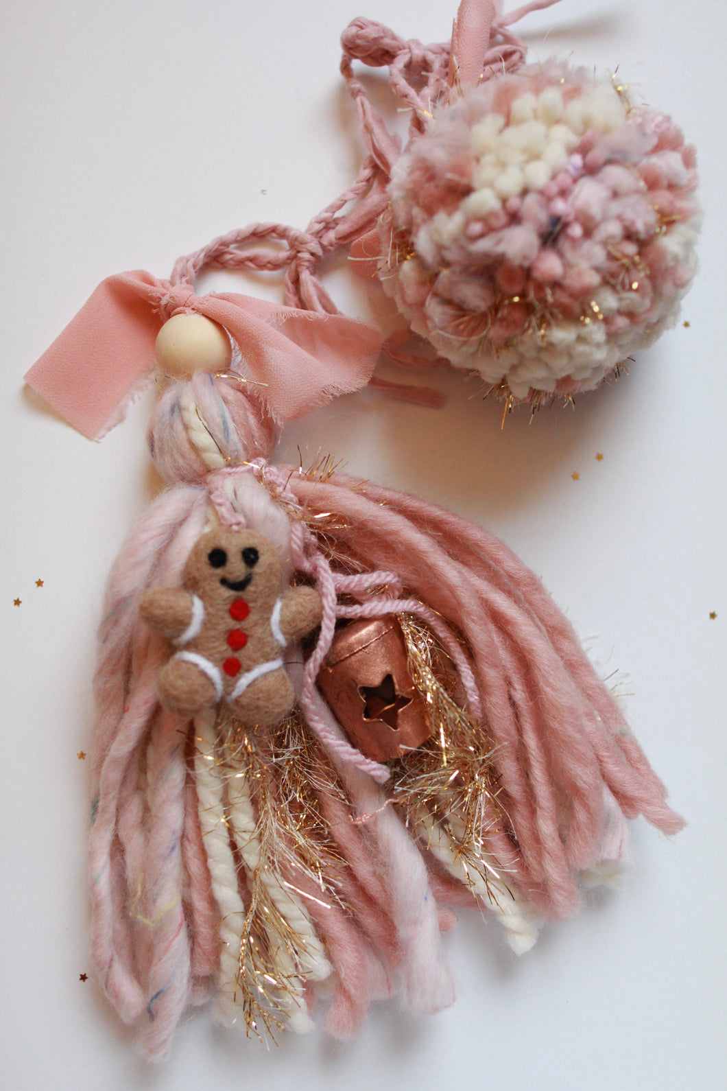 Gingerbread Tassel & Pom Set