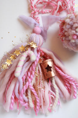 Candy Cane Tassel & Pom Set
