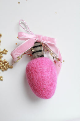 Felt Light Bulb Ornament