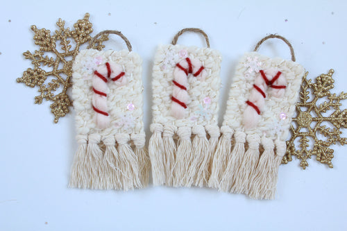 Sequin Candy Cane Ornaments