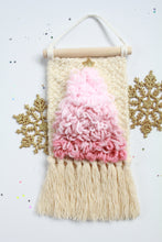 Load image into Gallery viewer, Mini Fluffy Christmas Tree Wall - Ombre Pink
