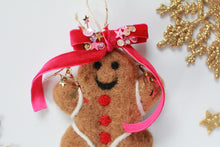 Load image into Gallery viewer, Felt Gingerbread Ornament