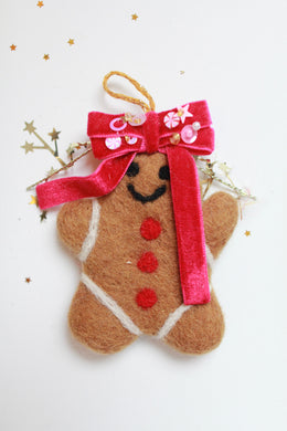 Felt Gingerbread Ornament
