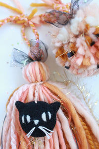 Spooky Kitty Tassel & Pom Set