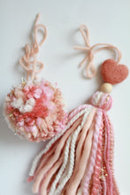 Load image into Gallery viewer, Heart Tassel &amp; Pom Set