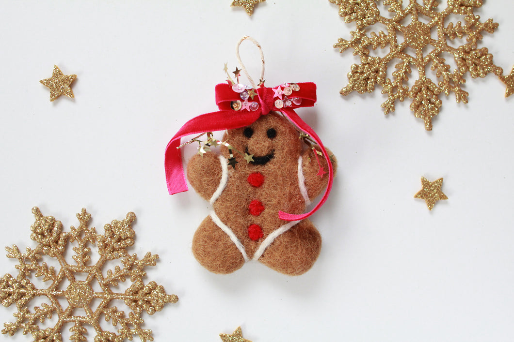 Felt Gingerbread Ornament