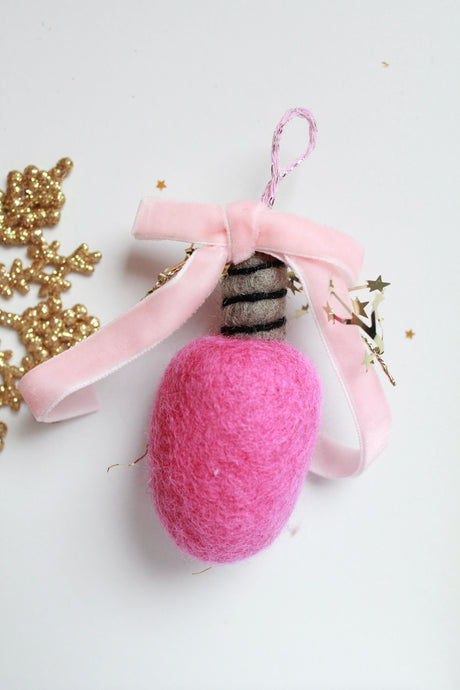 Felt Light Bulb Ornament