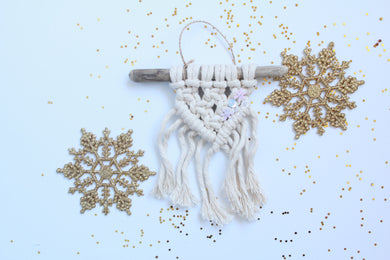 Macrame Weaving Ornament w/Sequins