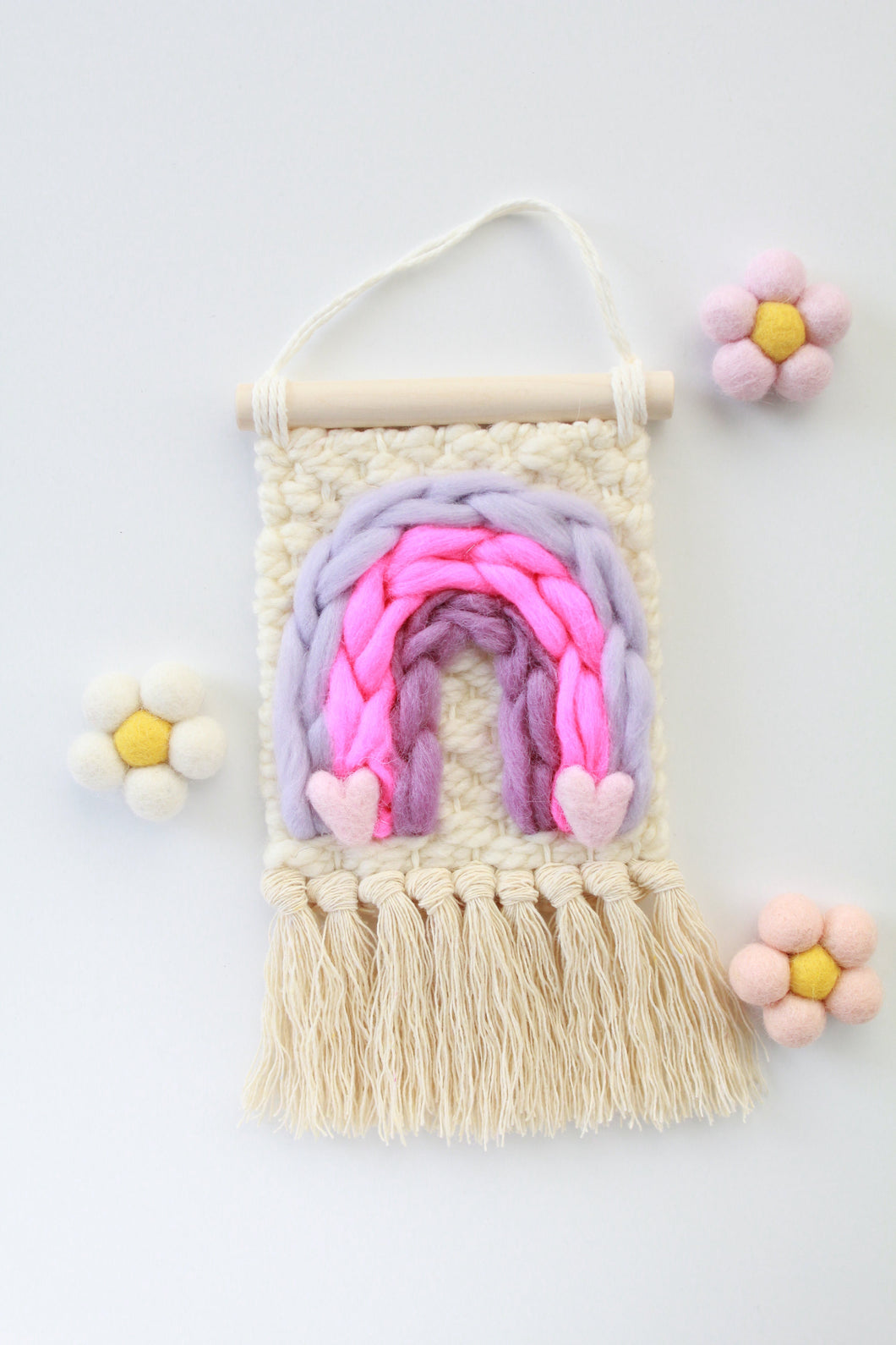 Mini Rainbow Wall Weaving