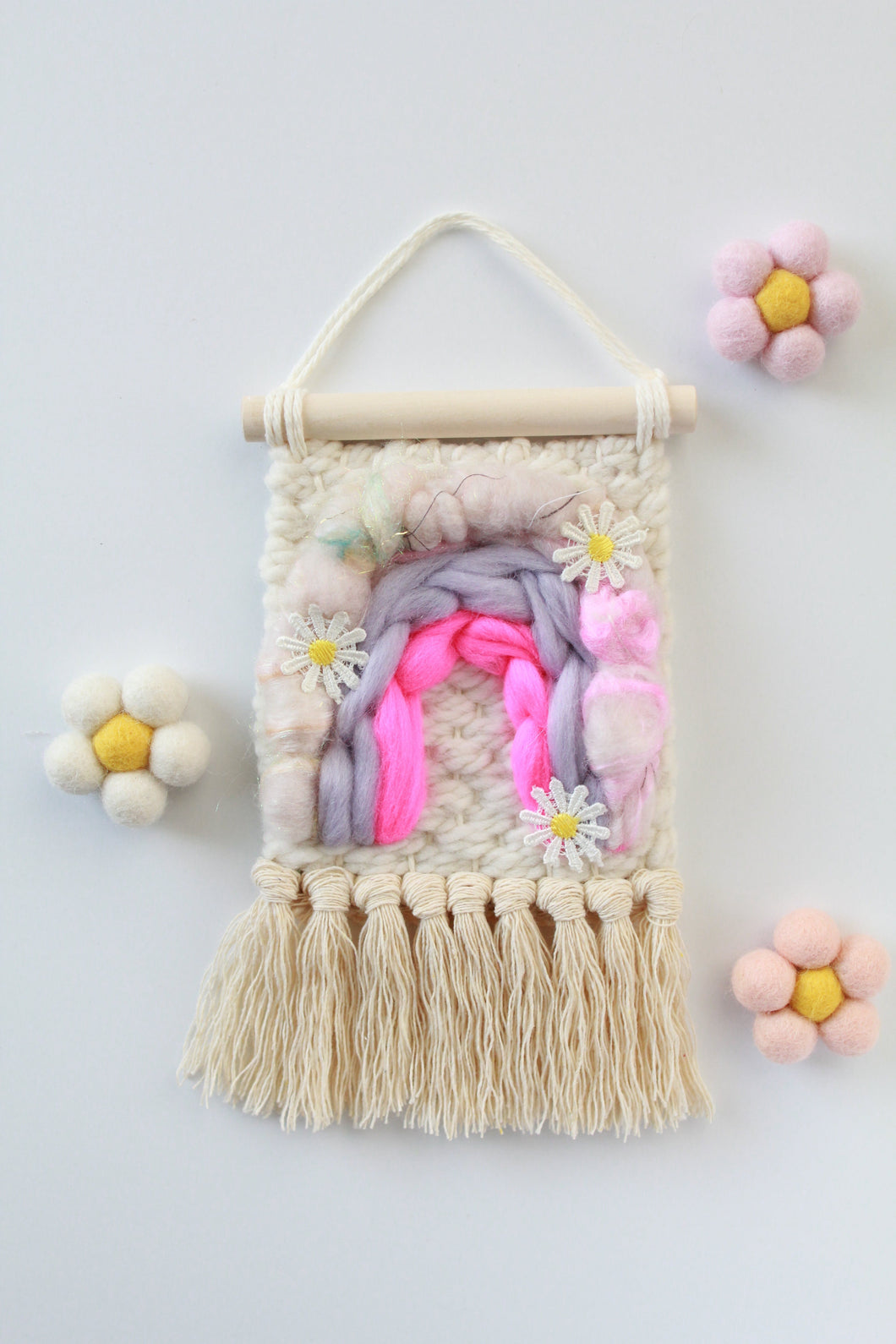 Mini Rainbow Wall Weaving