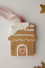 Load image into Gallery viewer, Wood Gingerbread House Ornament